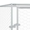 vidaXL Outdoor Dog Kennel Silver 4x16x2 m Galvanised Steel