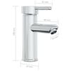 vidaXL Built-in Basin with Faucet 81x39x18 cm Ceramic White