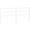 vidaXL Metal Replace Headboard White 200 cm