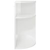vidaXL End Table High Gloss White 29.6 x 29.6 x 60 cm Engineered Wood