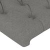 vidaXL Headboards 2 pcs Dark Grey 80x7x78/88 cm Fabric