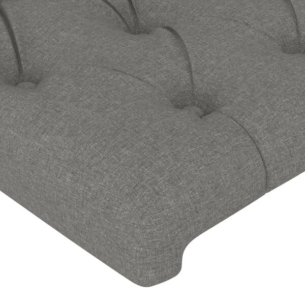 vidaXL Headboards 2 pcs Dark Grey 80x7x78/88 cm Fabric