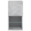 vidaXL TV Cabinet with LED Lights Concrete Grey 30.5x30x60 cm