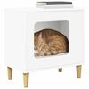 vidaXL Cat House White 51 x 30 x 52 cm Engineered Wood