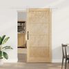 vidaXL Sliding Door ORKDAL Brown 93 x 202 cm Solid Pine Wood