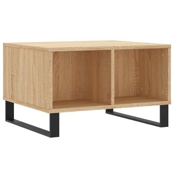 vidaXL Coffee Table Sonoma Oak 60x50x36.5 cm Engineered Wood