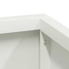vidaXL Garden Planter White 60 x 60 x 50 cm Cold-rolled Steel