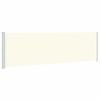 vidaXL Patio Retractable Side Awning 180x614 cm Cream