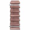 vidaXL Wine Rack for 42 Bottles Brown Solid Wood Pine