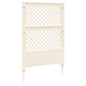 vidaXL Trellis with Spike White 99 x 6 x 165 cm PP