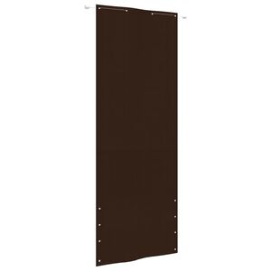 vidaXL Balcony Screen Brown 80x240 cm Oxford Fabric