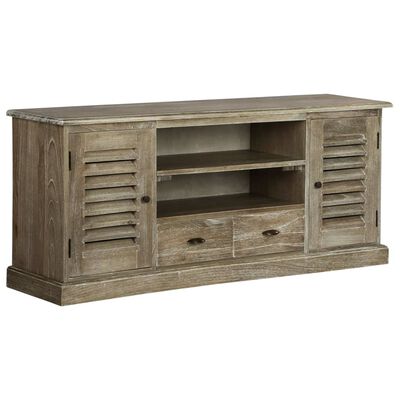vidaXL TV Cabinet Solid Mindi Wood 145x35x60 cm
