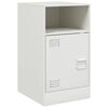 vidaXL Bedside Cabinets 2 pcs White 34.5x39x62 cm Steel