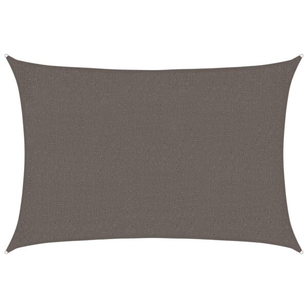 vidaXL Sunshade Sail 160 g/m&sup2; Anthracite 2x2.5 m HDPE