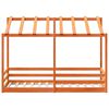 vidaXL Kids' Bed with Roof Wax Brown 90x190 cm Solid Wood Pine