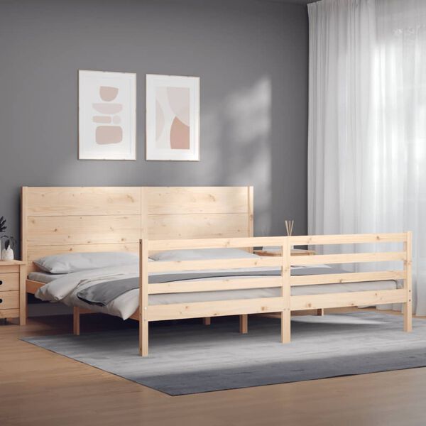 vidaXL Bed Frame without Mattress 200x200 cm Solid Wood