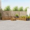 vidaXL Outdoor Sofa Set 9 pcs Natural