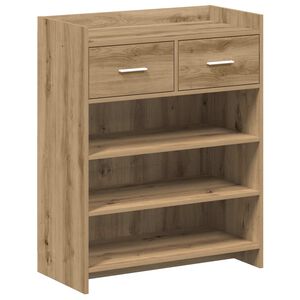 vidaXL Shoe Cabinet 73.5 x 36 x 92 cm Engineered Wood Artisan Oak
