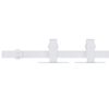 vidaXL Mini Sliding Cabinet Door Kit Carbon Steel White 122 cm