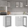vidaXL Hanging Glass Cabinet Lyon Concrete Grey 40x31x60 cm Engineered Wood