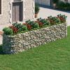 vidaXL Gabion Raised Bed Galvanised Iron 500x100x100 cm