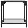 vidaXL Coffee Tables with Transparent Glass Top 2 pcs 40x40x40 cm Steel