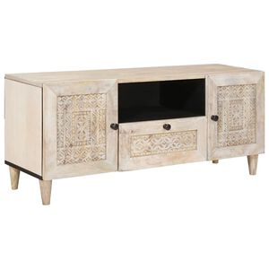 vidaXL TV Units with Drawer White 105 x 33 x 46 cm Engineered wood