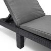 Keter Sunlounger with Cushion Daytona Graphite