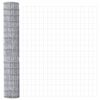 vidaXL Fence with Post Silver 1.5 x 10 m Steel