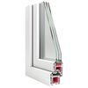 vidaXL Basement Window "RISOR" 100x50 cm Tilt&Turn DIN Left White