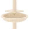 vidaXL Cat Tree with Sisal Scratching Posts Cream 72 cm