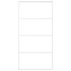 vidaXL Sliding Door ESG Glass and Aluminium 102.5x205 cm White