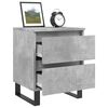 vidaXL Bedside Cabinet Concrete Grey 40x35x50 cm Engineered Wood