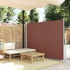 Patio Retractable Side Awning 160 x 300 cm Brown