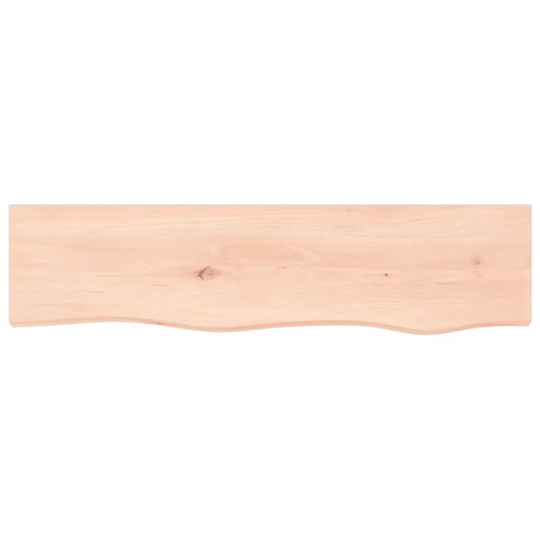 vidaXL Wall Shelf 80x20x4 cm Untreated Solid Wood Oak