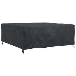 vidaXL Furniture Cover Plain Black 210 x 200 x 70 cm 600D
