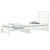 vidaXL Pull-out Day Bed without Mattress White 2x(90x200) cm