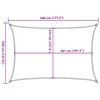 vidaXL Sun Shade Sail Light Grey 5x3.5 m 100% Polyester Oxford