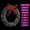 vidaXL Wreath with 80 LEDs Multicolour 92 x 92 x 9.5 cm Acrylic