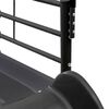 vidaXL Kids'Loft Bed Frame with Slide Black and Anthracite