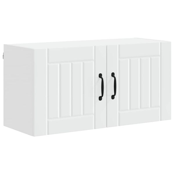 vidaXL Dishwasher Panel Lucca White 80 x 31 x 40 cm Engineered Wood