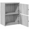 vidaXL Bookcase Grey Sonoma 40x24x52 cm Engineered Wood