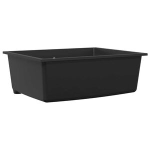 vidaXL Kitchen Sink Black 54 x 44 x 20 cm Granite