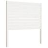 vidaXL Bed Headboard | White | Solid Pine Wood | 81x4x100 cm | Decorative Inlays