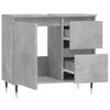 vidaXL Bathroom Cabinet Concrete Grey 65x33x60 cm Engineered Wood
