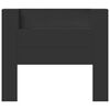 vidaXL Headboard Black 120 x 16.5 x 103.5 cm Engineered Wood