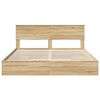 vidaXL Storage Bed with Drawer Sonoma Oak 180 x 200 cm Engineered Wood