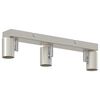 vidaXL Ceiling Spotlight Brush nickel 38 x 6.5 x 11.5 cm Steel