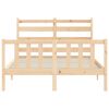 vidaXL Bed Frame without Mattress 140x190 cm Solid Wood Pine