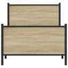 vidaXL Metal Bed Frame without Mattress Sonoma Oak 90x200 cm
